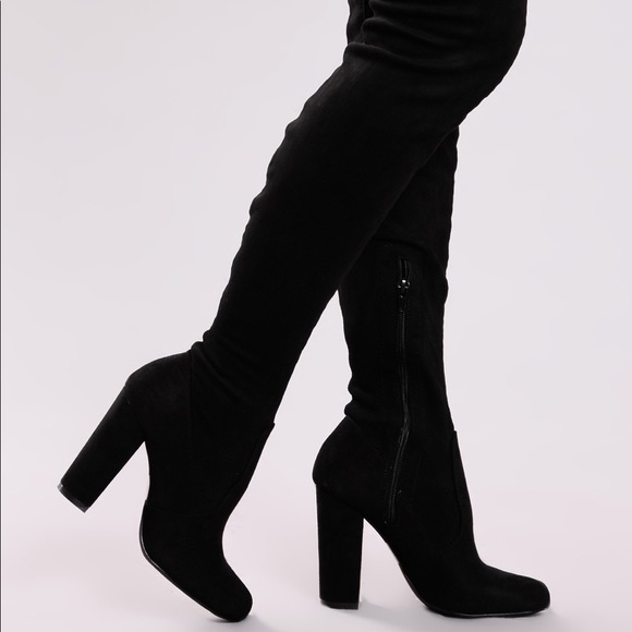 Fashion Nova Shoes - Knee High FN boots